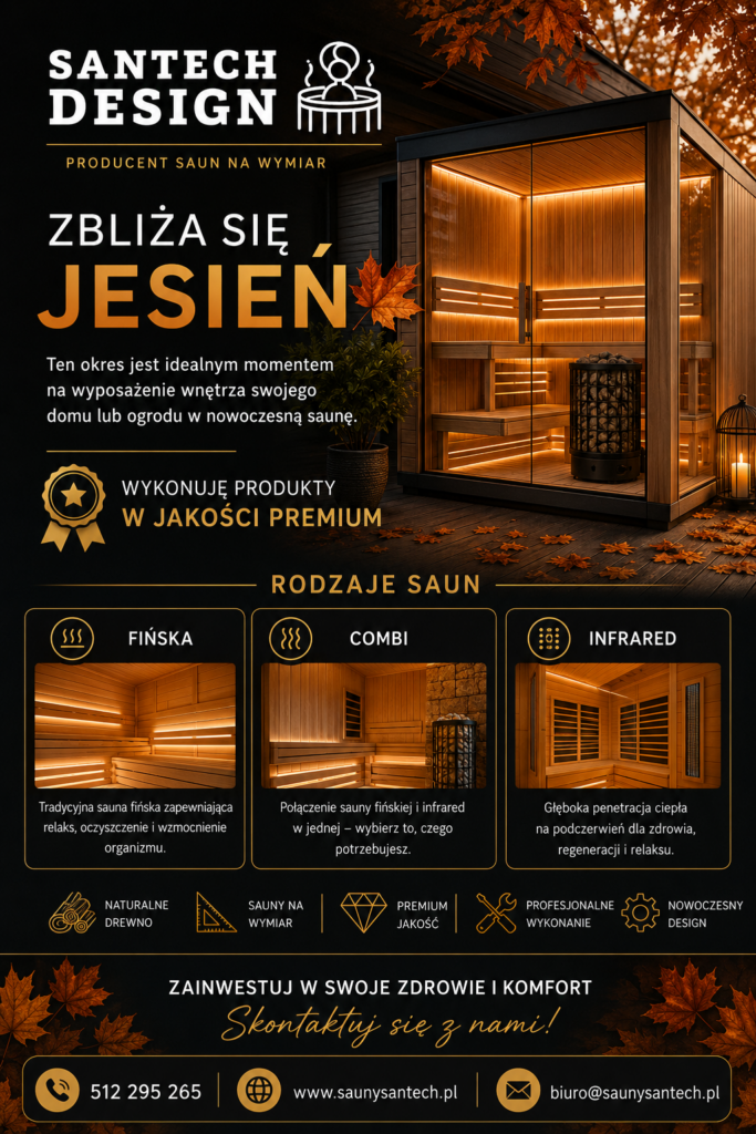 Sauna premium na wymiar – sauny wewnętrzne i zewnętrzne Warszawa i okolice