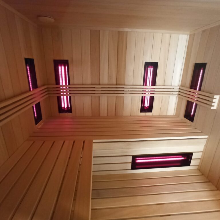 Sauna na podczerwień na wymiar z promiennikami infrared